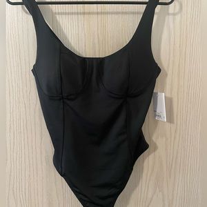 Black sweetheart bodysuit